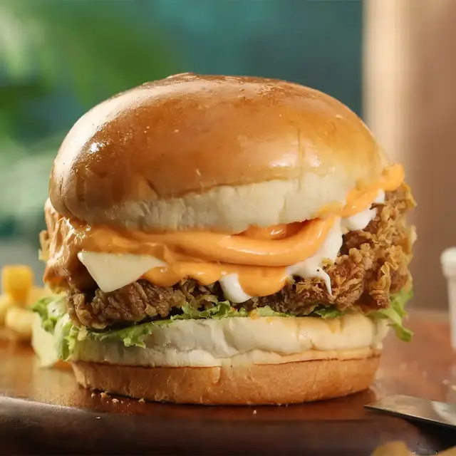 Crispy Chicken Crunch Burger